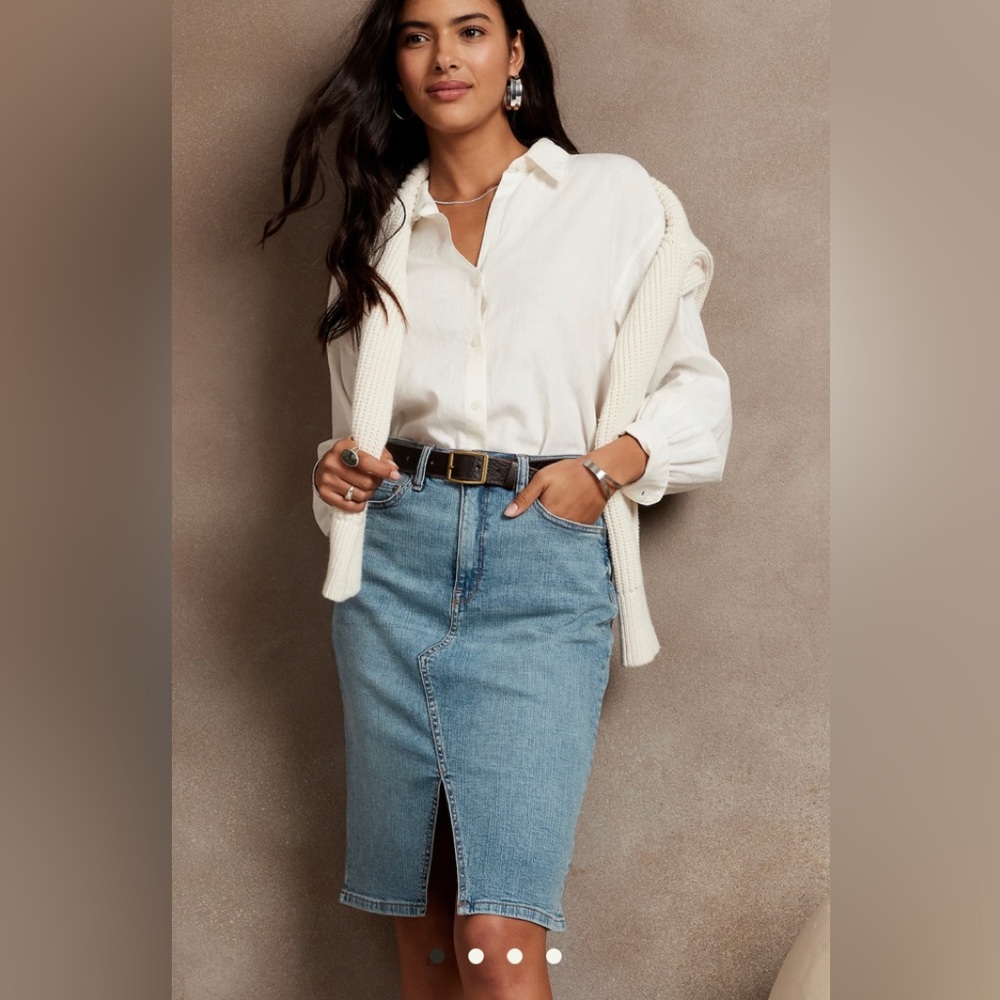 New DENIM PENCIL SKIRT 💜